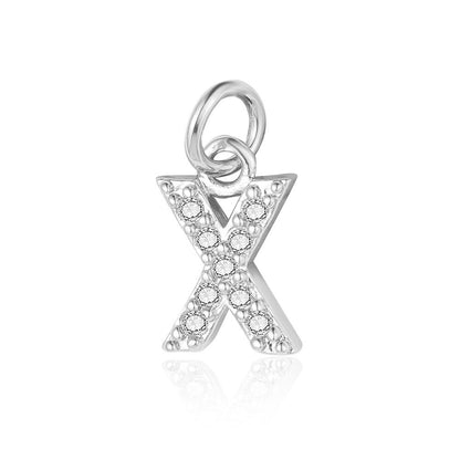 A - Z Initials with cubic zirconia