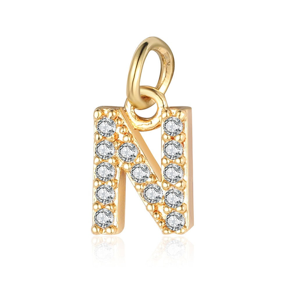 A - Z Initials with cubic zirconia