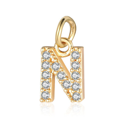 A - Z Initials with cubic zirconia
