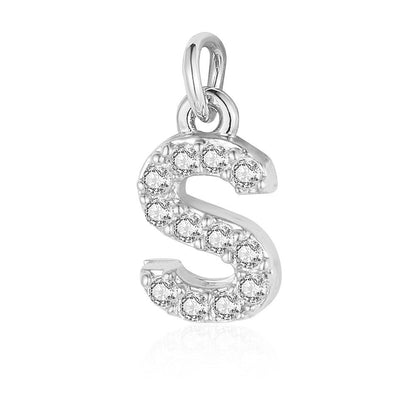 A - Z Initials with cubic zirconia
