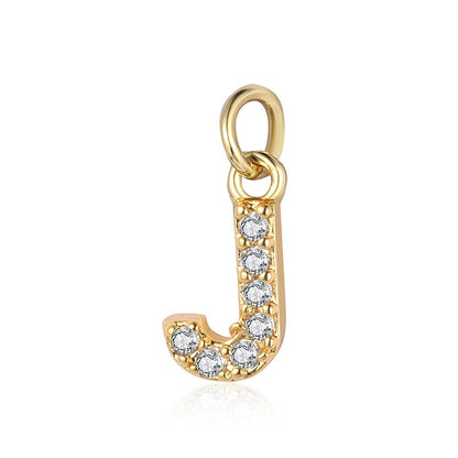 A - Z Initials with cubic zirconia