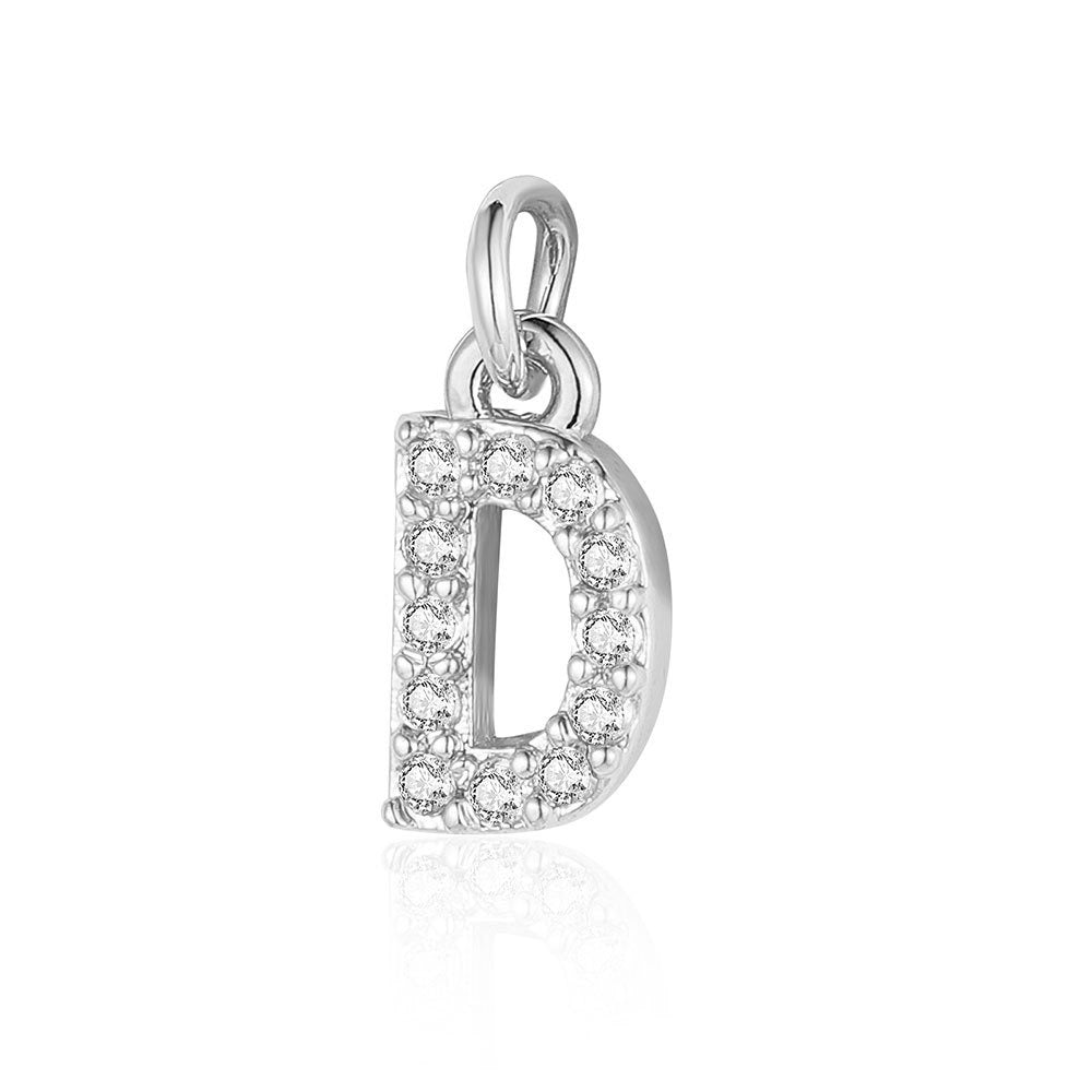 A - Z Initials with cubic zirconia