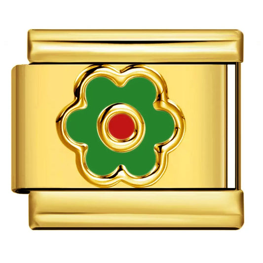 Flower 03 Gold green