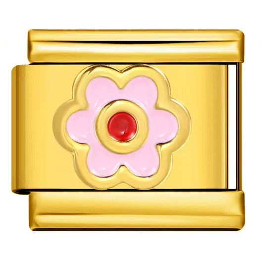 Flower 03 Gold pink