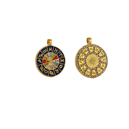 Cubic Zirconia Inlay pendants