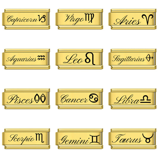 A-Zodiac Signs – on gold