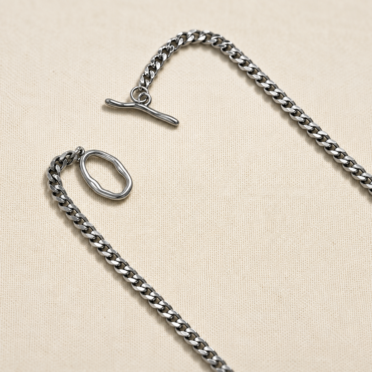 Build Your Own Custom Charm Necklace | Cuban Chain (Silver)