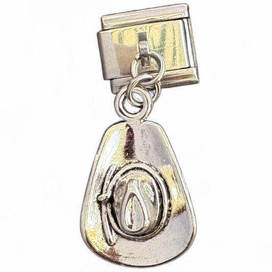 Dangle Charm - Cowboy Hat (silver)