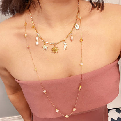 Build Your Own Custom Charm Necklace | Figaro Curb Chain
