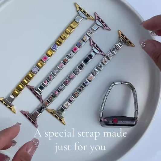 A - Stainless Steel Connector for Use with Apple Watch Custom Watch Band